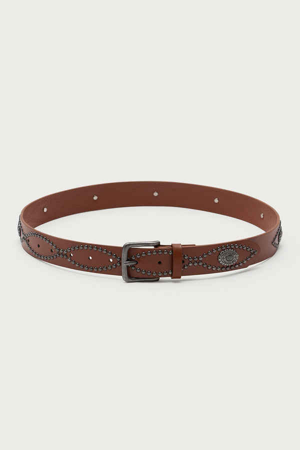 Orion Studded Faux Leather Belt view 2