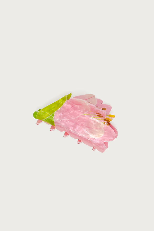 Iridescent Rose Claw Clip view 2
