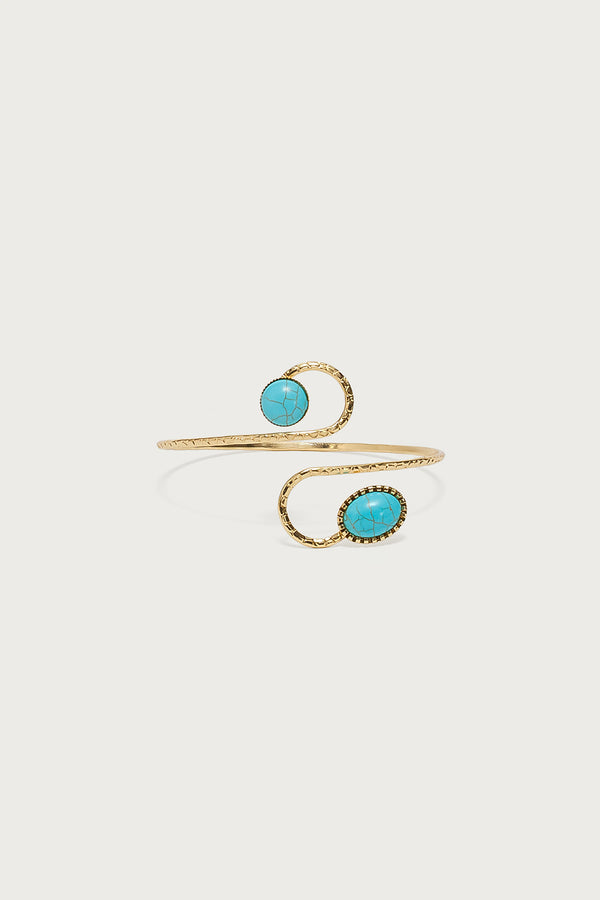 Stone Spiral Arm Cuff view 2