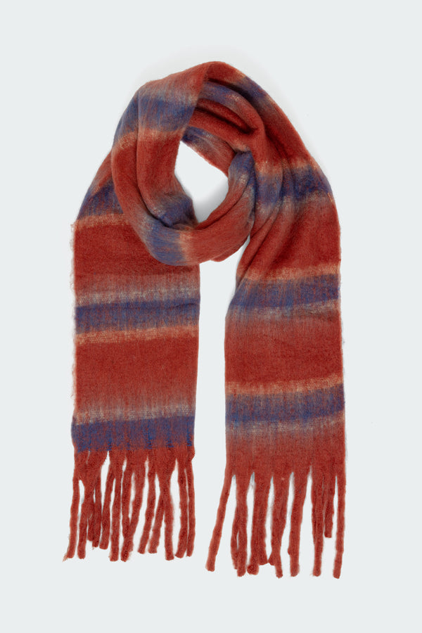Chunky Striped Scarf view 2