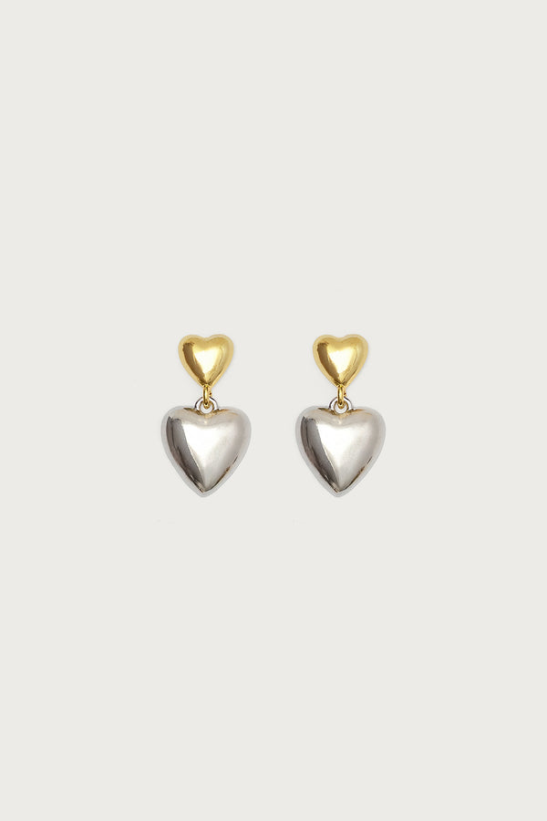 Heart Charm Earrings view 1