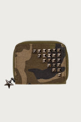 Studded Camo Wallet