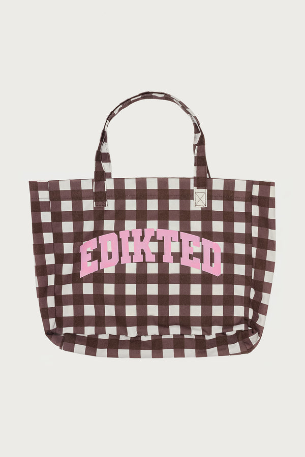 Edikted Gingham Tote Bag view 2