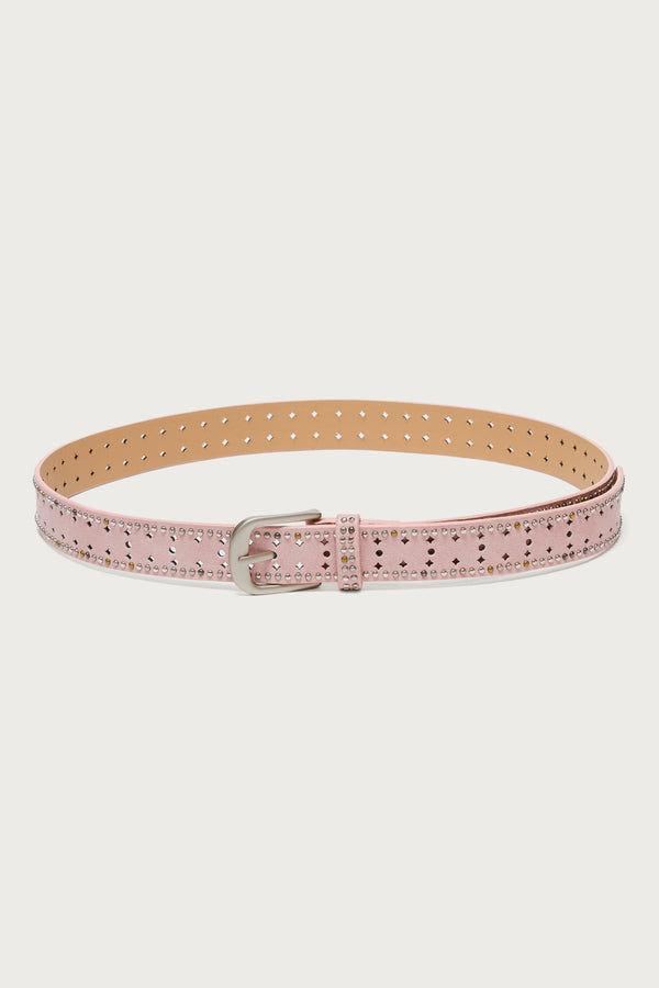 Mixed Studded Faux Leather Belt view 2