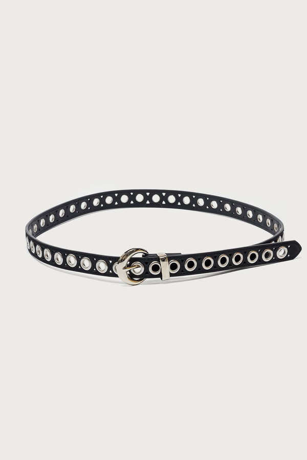 Grommet Faux Leather Belt view 2