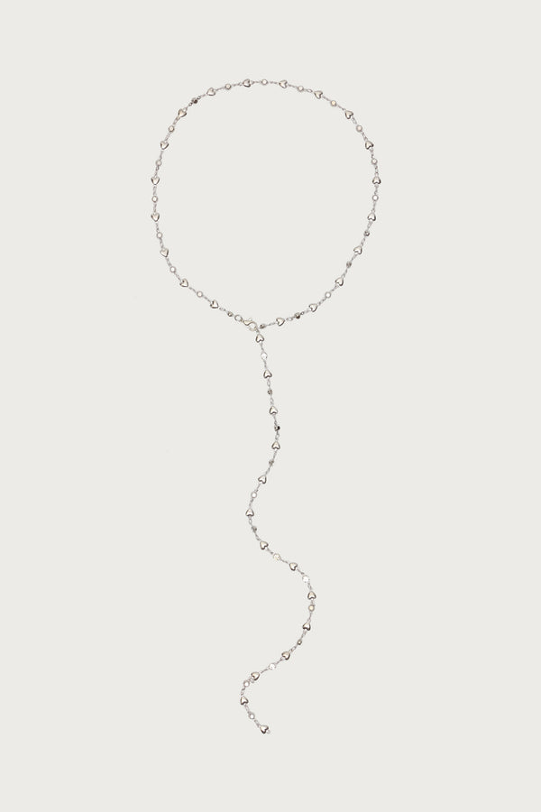 Heart & Diamond Cascading Necklace view 2