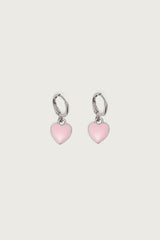 Pinky Heart Earrings