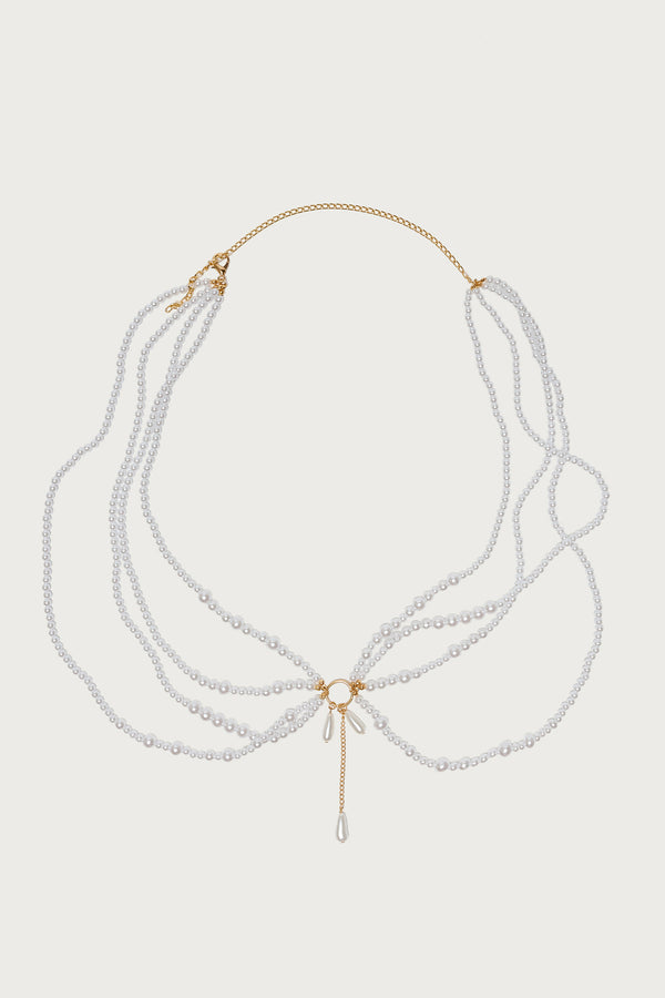 Layered Pearly Belly Chain view 2