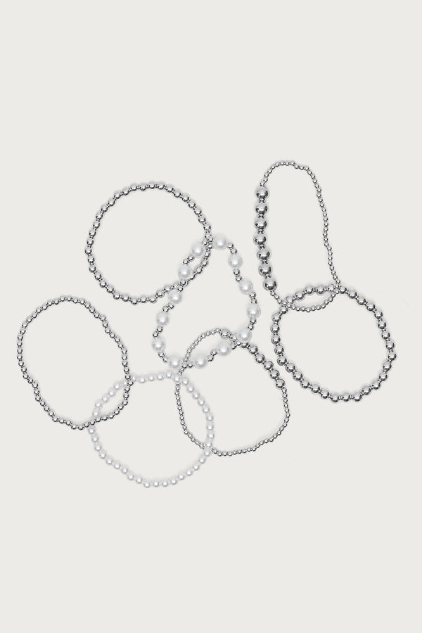 Glam Pearly Beaded Bracelet Pack view 2