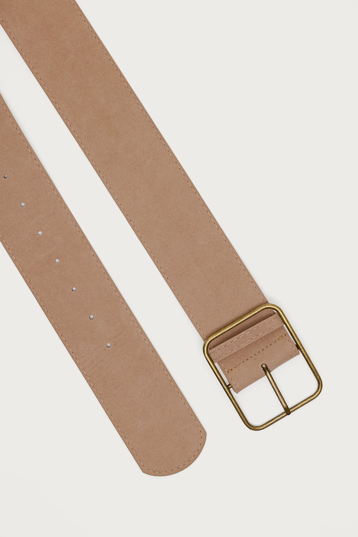 Chunky Faux Suede Belt