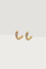 Rhinestone Huggy Hoop Earrings