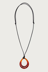 Oval Ring Cord Necklace