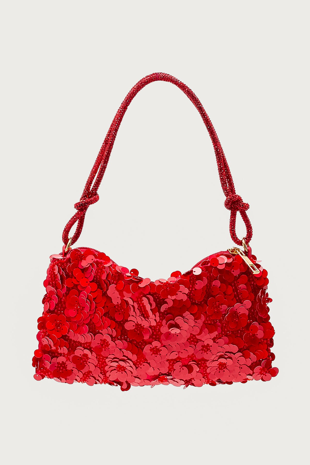 Glam Sequin & Bead Flower Bag