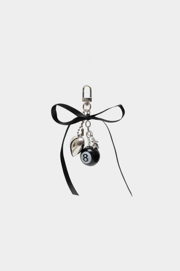 8 Ball & Heart Keychain view 2