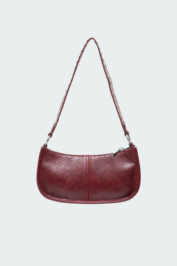 Studded Strap Faux Leather Bag view 2
