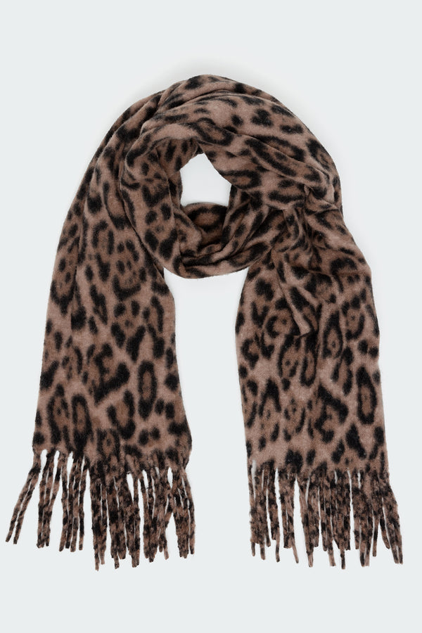 Chunky Leopard Scarf view 2