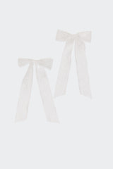 Lace Bow Hair Clip Pack
