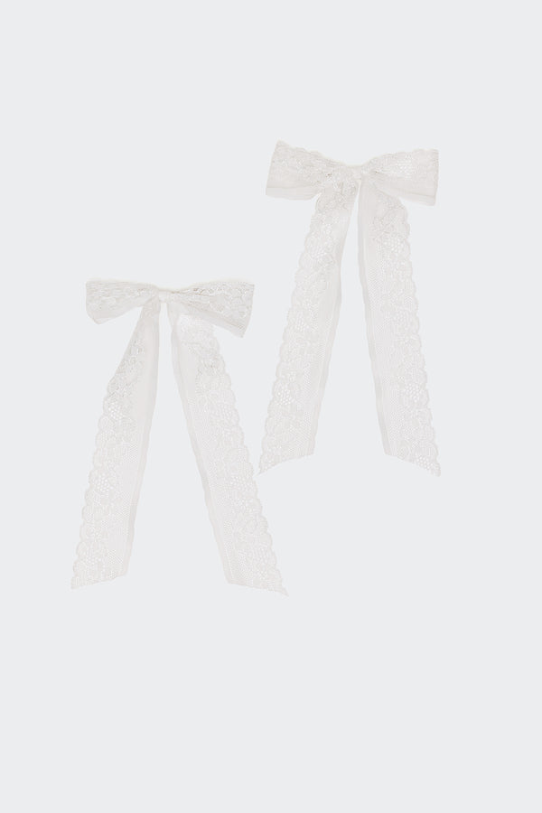 Lace Bow Hair Clip Pack view 2