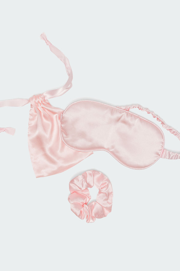 Satin Effect Eye Mask & Scrunchie Set view 2
