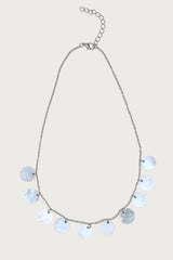 Iridescent Disc Necklace