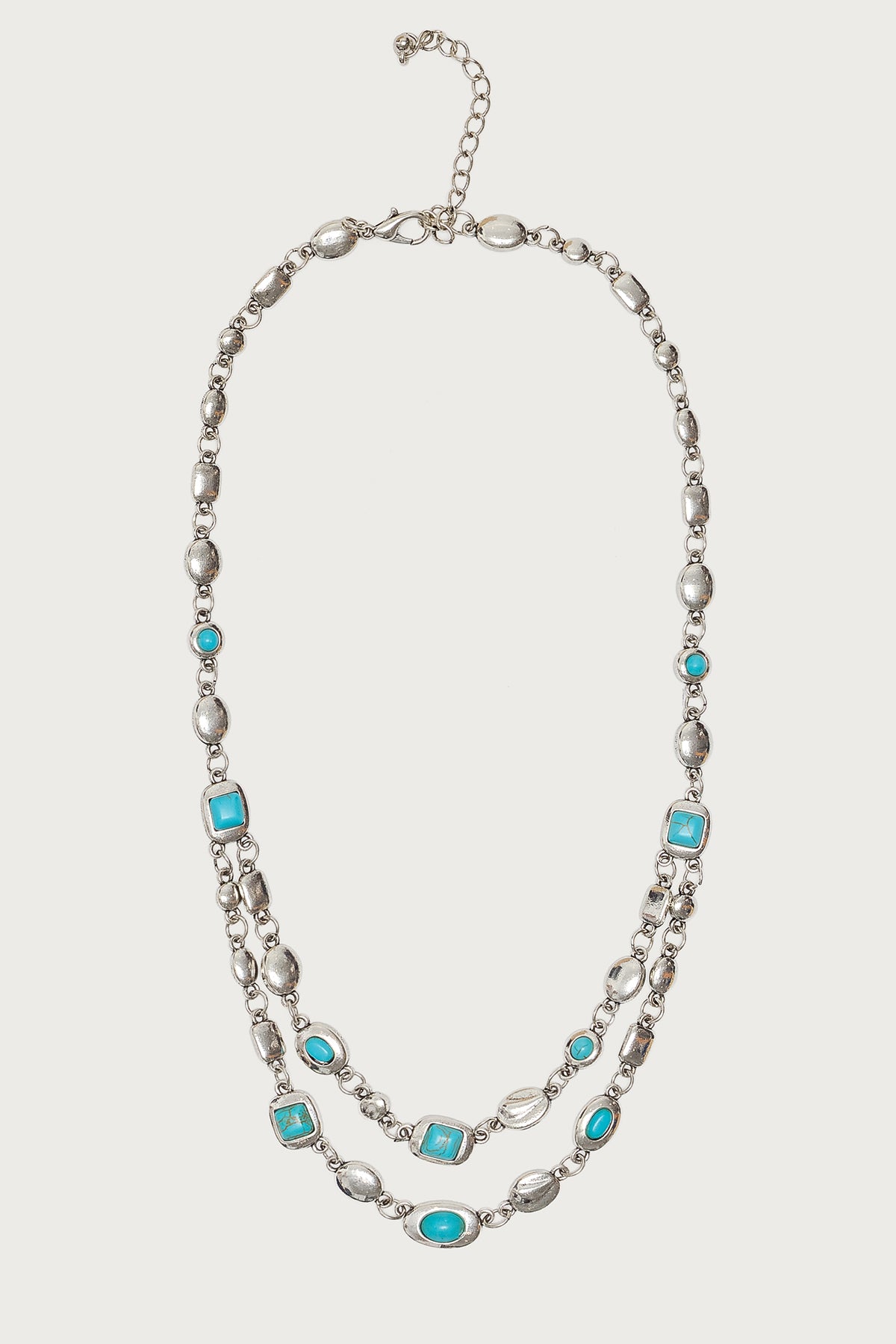 Mixed Gemstone Layered Necklace