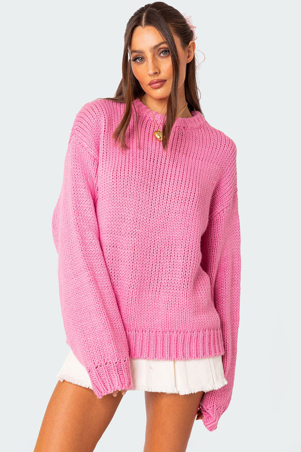 Aiden Oversized Chunky Knit Sweater view 1