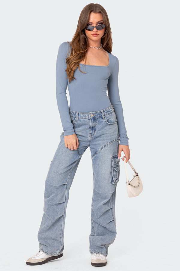 Joanna Square Neck Bodysuit view 2