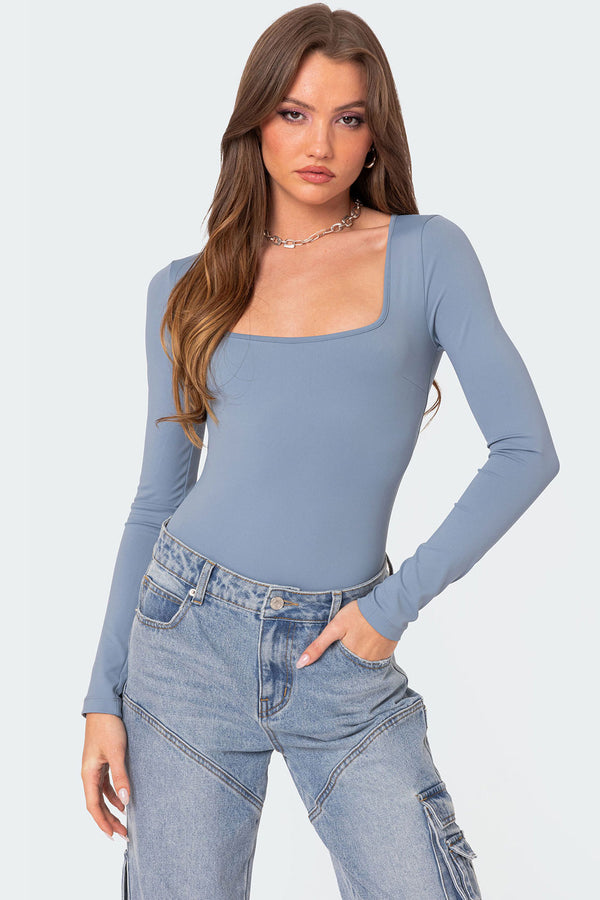 Joanna Square Neck Bodysuit view 1