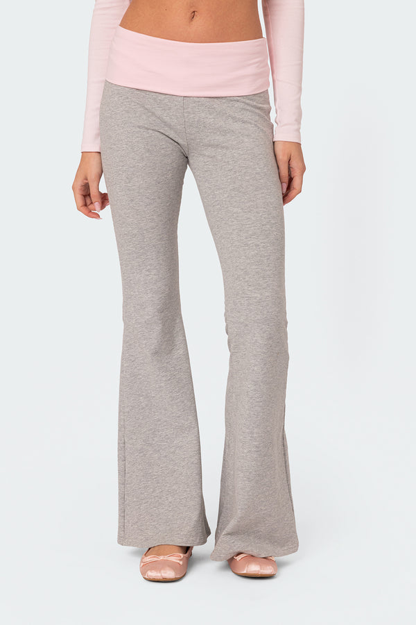 Molly Contrast Flared Leggings view 2