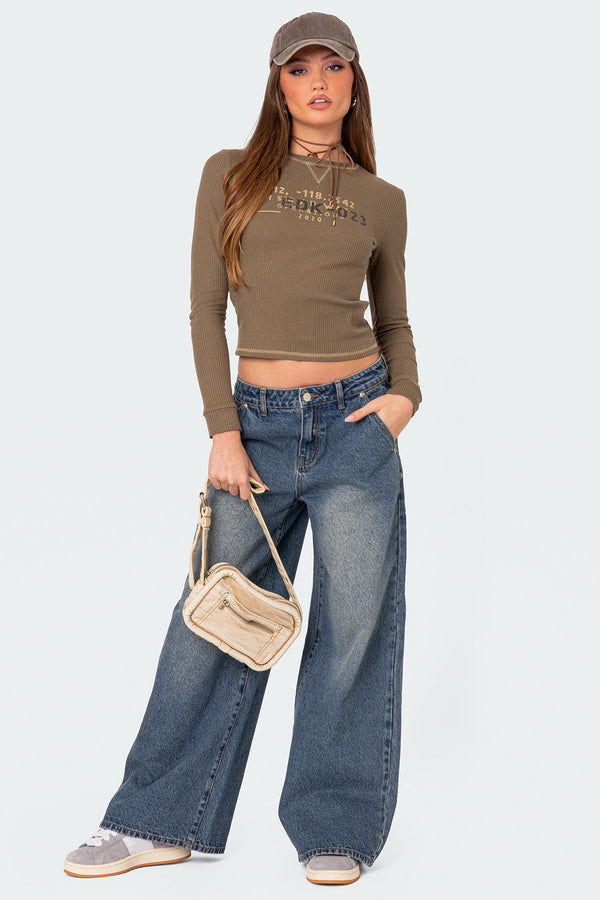 Jakarey Low Rise Baggy Jeans view 1