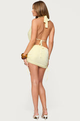 Caspia Cowl Neck Backless Top