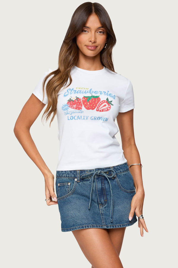 Fresh Strawberries Graphic T Shirt view 1