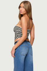 Betsana Striped Tube Top
