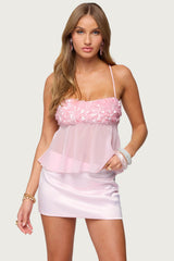Vella Sequin Sheer Chiffon Top