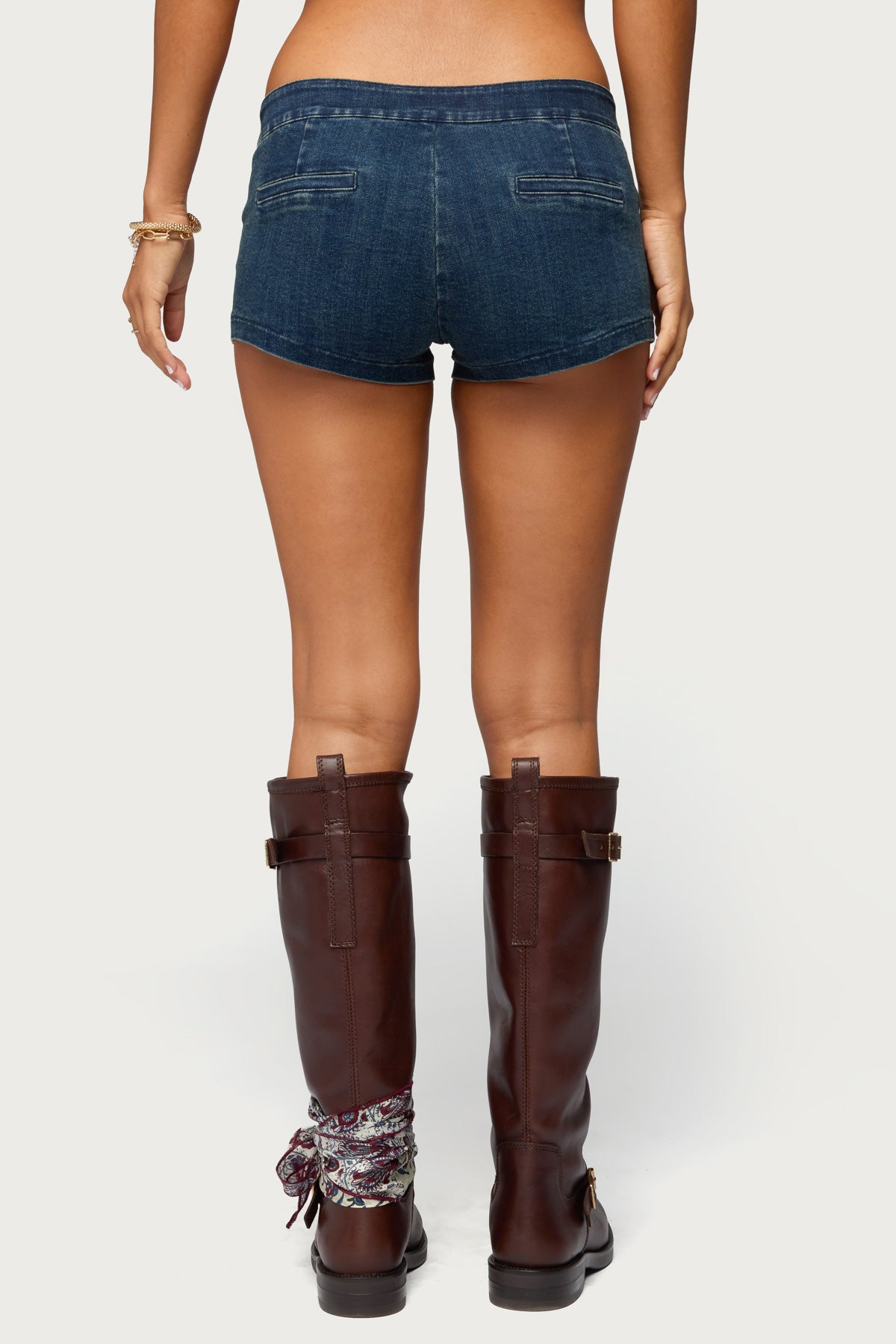 Sashe Stretchy Denim Shorts