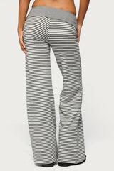 Meggy Striped Foldover Pants