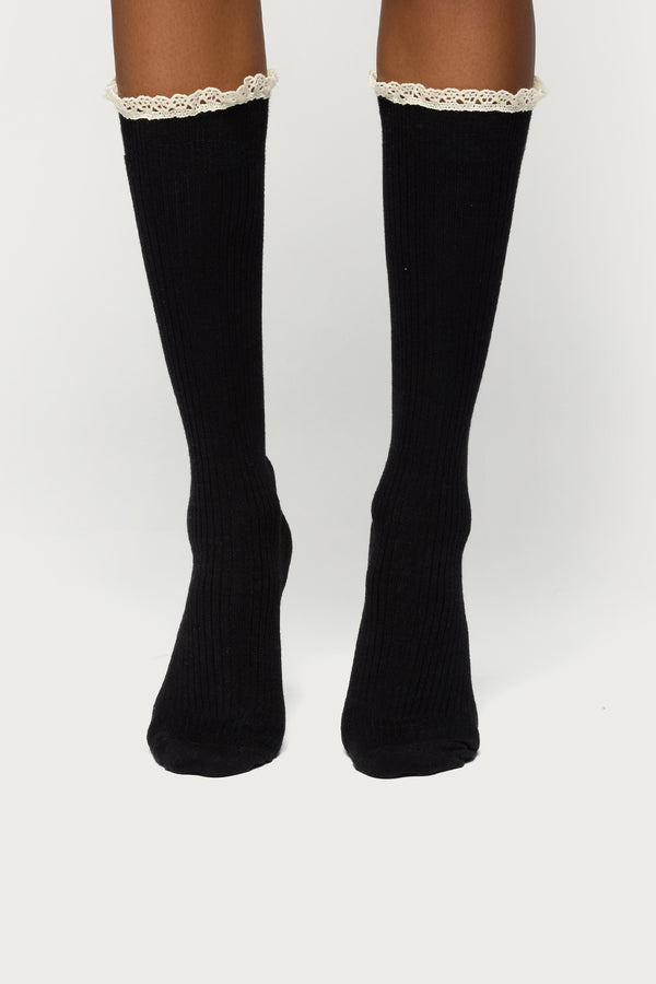 Lacey Ruffle Knee High Socks view 2