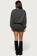 Jannah Sweatshirt Mini Dress