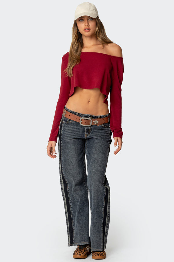 Cropped Off Shoulder Top view 2