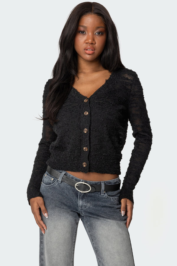 Georgie Textured Knit Cardigan view 1