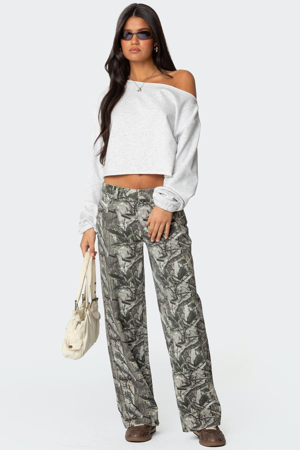 Aveline Off Shoulder Light Sweatshirt view 2
