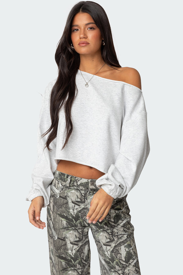 Aveline Off Shoulder Light Sweatshirt view 1