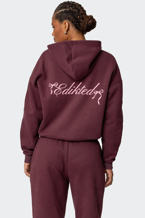 Sasha Bow Detail Hoodie view 1