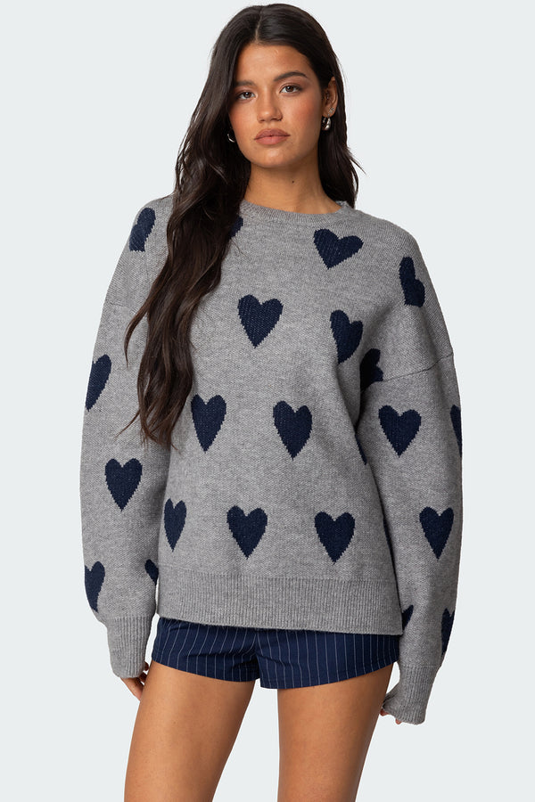 Big Heart Oversized Sweater view 1