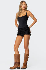 Lacey Ruffled Romper