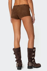 Sloane Faux Suede Micro Shorts