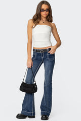 Amarelle Lacey Gathered Tube Top