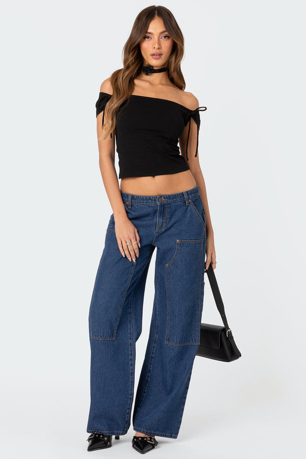 Jess Off Shoulder Top view 2