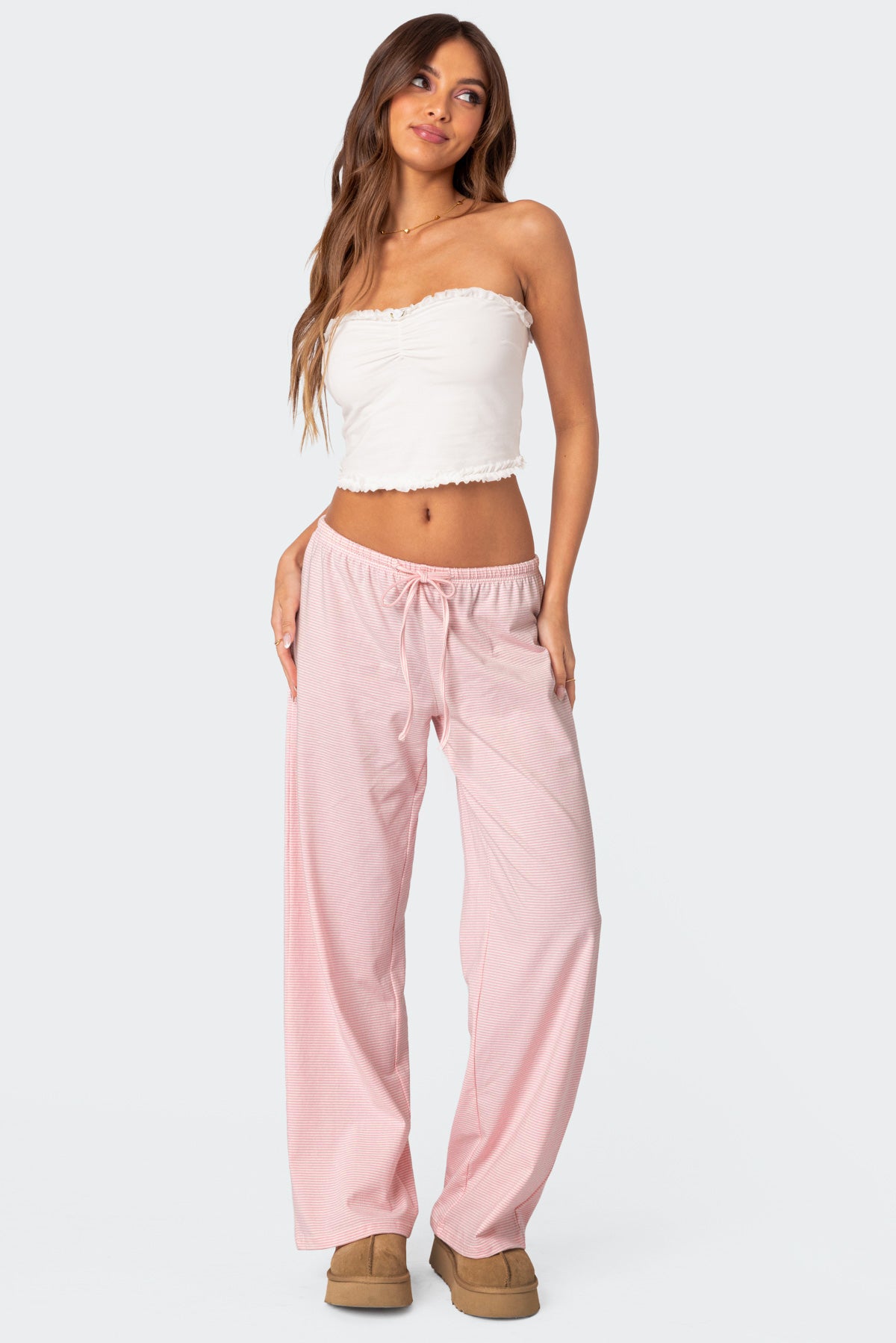 Olivia Striped Loose Fit Pants