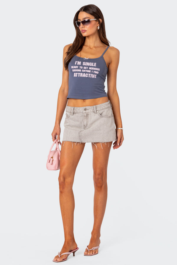 Micah Denim Mini Skirt view 1